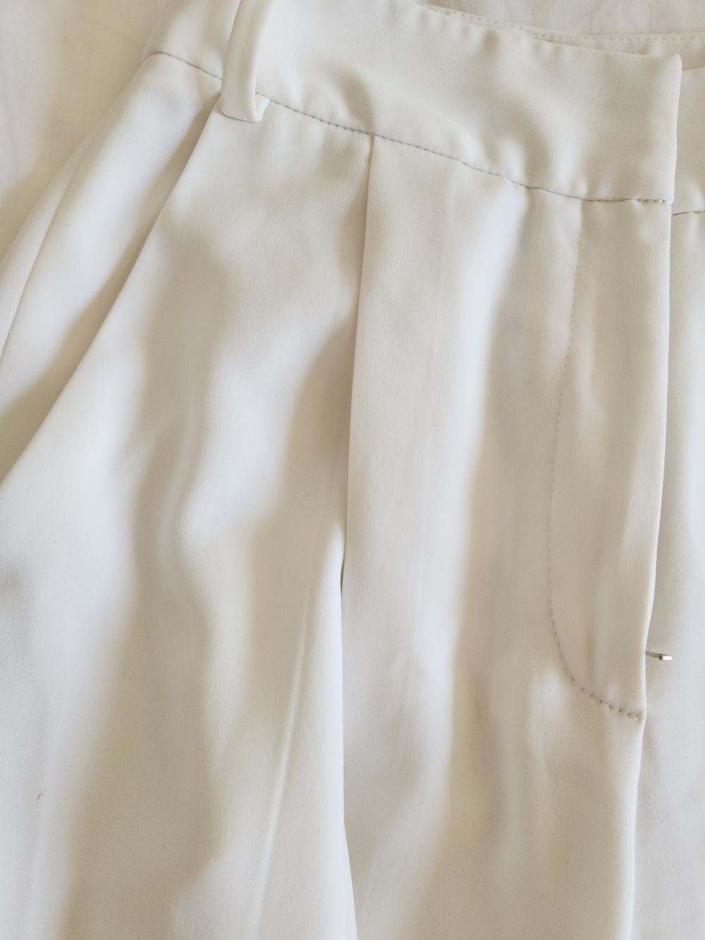Sally LaPointe Ivory Tailored Trousers - Picture 7 of 10